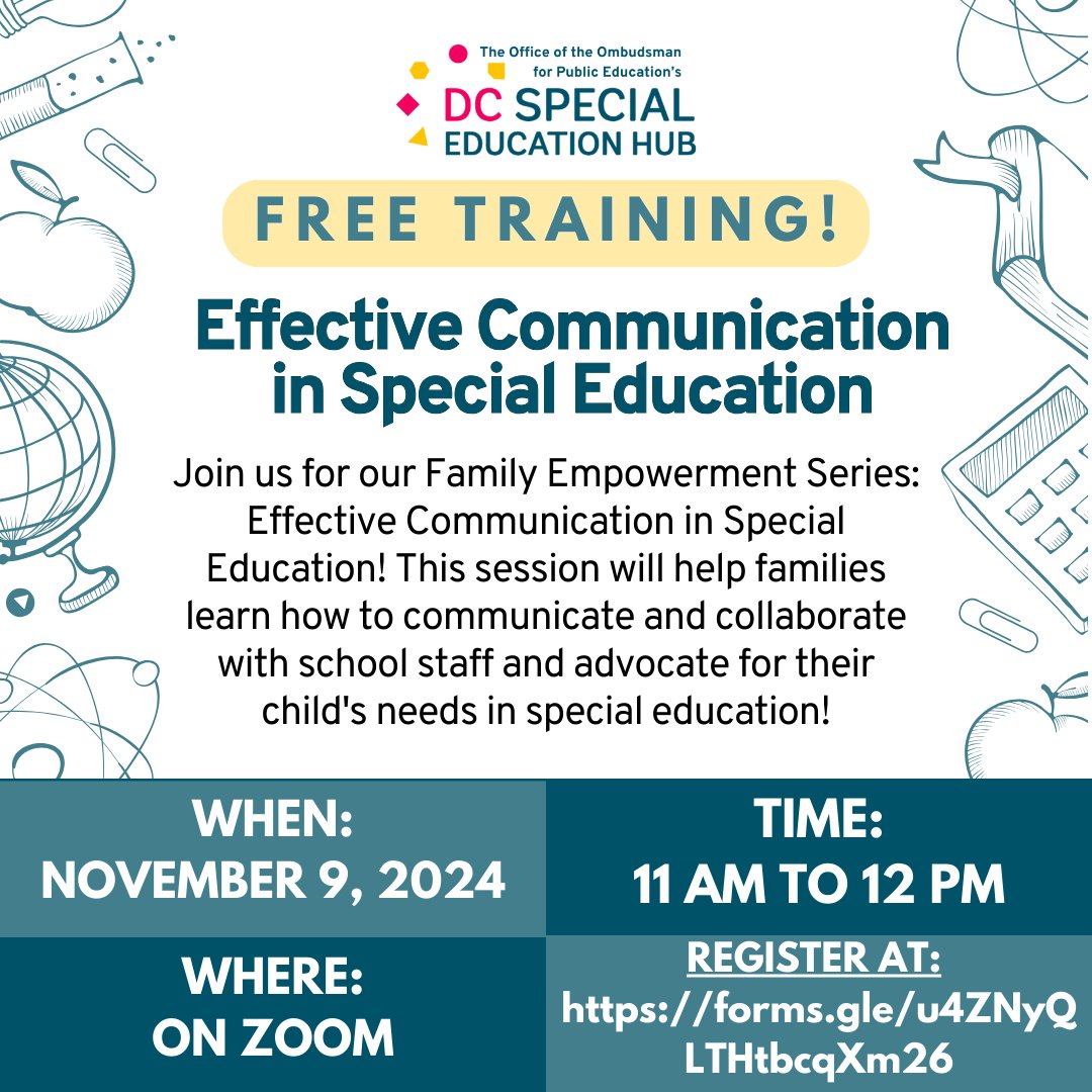DC Special Education Hub tweet media