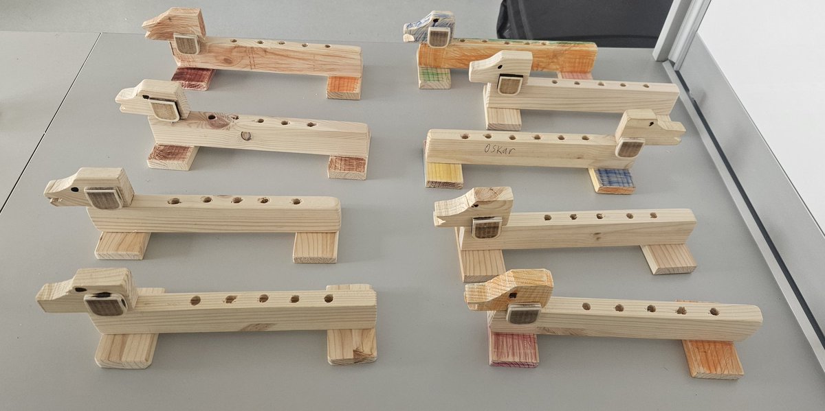 L.C.A. Graphics and Construction class finish their pencil holder woodwork task in good time before the break. 👏✏️🐕