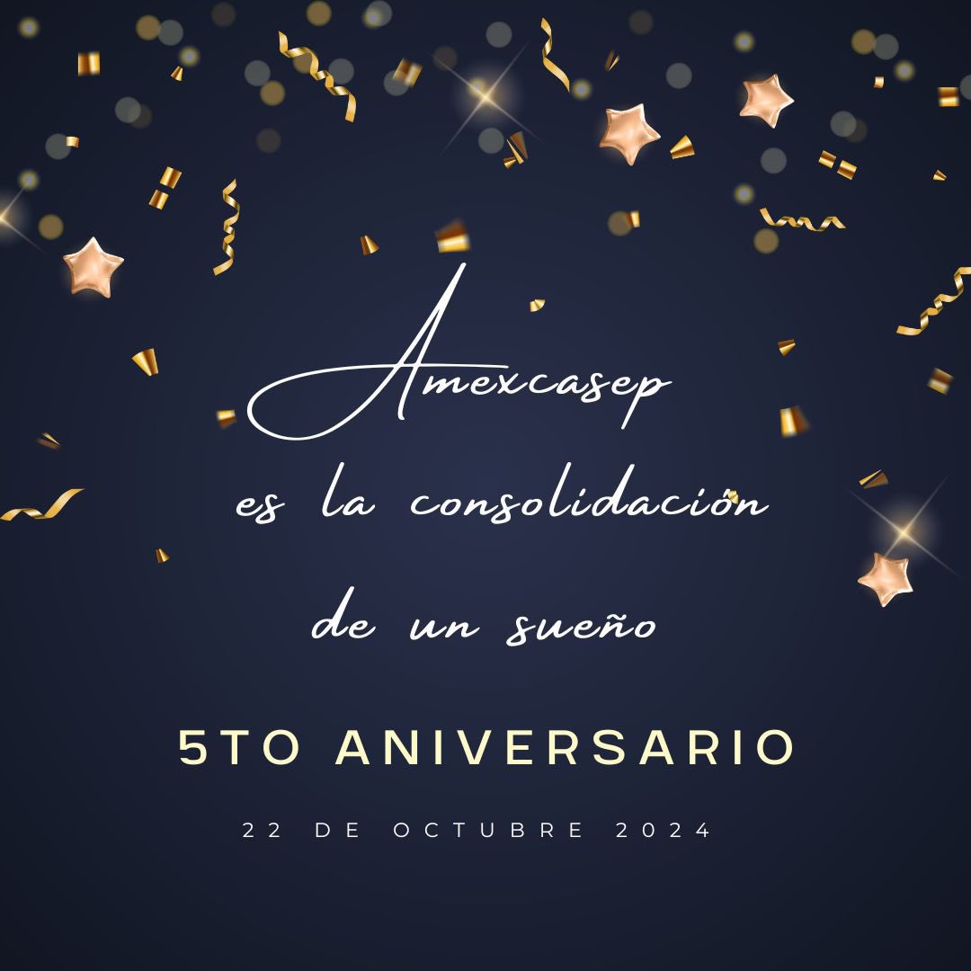 amexcasep's tweet photo. ¡Hoy celebramos con orgullo nuestro 5º aniversario! 🎉 

Gracias a todos los que han sido parte de este increíble camino, impulsando la mejora de la calidad en los servicios de salud. https://t.co/Htx8bRHYTv