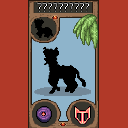 Unveiling the 10th silhouette of our Alchemic Beasts! 🐾 This void mammal type thrives in the shadows, with untapped powers yet to be discovered. #pixelart #monstertaming #indiedev