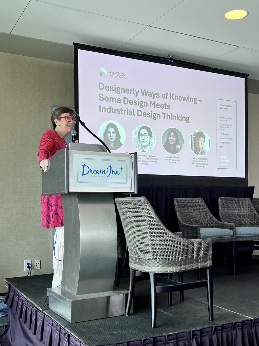 httfsymposium's tweet image. 🥗 Lunchtime Recap! Kia Höök and speakers just wrapped up Core Voice Talks on New Ways of Knowing at #HTTF2024 Let’s keep the conversation going during lunch! What stood out most to you? Drop your thoughts below! 💬 #HttF2024 #hci