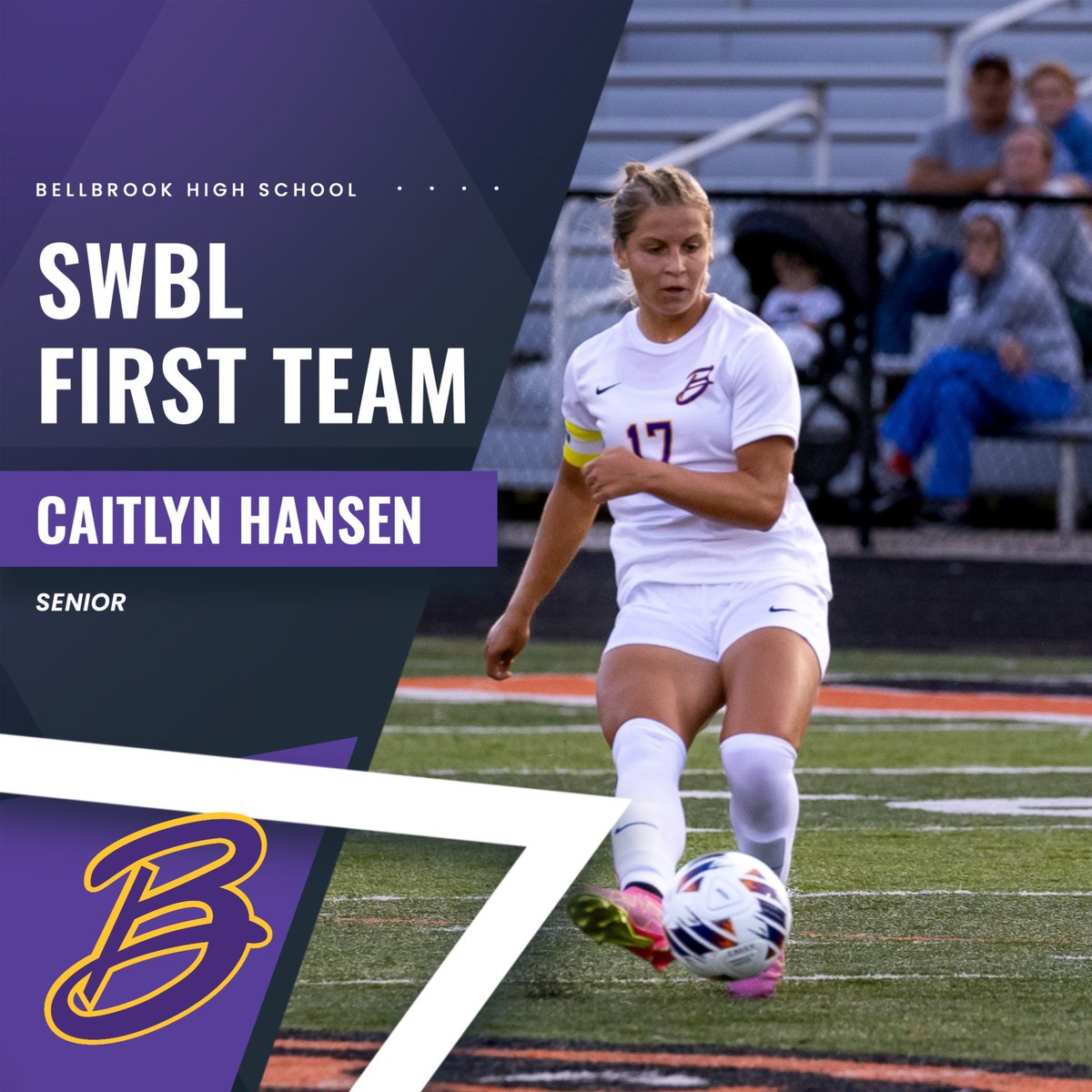 Southwestern Buckeye League (@swblsports) on Twitter photo <a href="/bellbrook_wsoc/">Bellbrook High School Women's Soccer</a> senior Caitlyn Hansen is 1 assist shy of tying the BHS record for single-season assists (22) set by Cheryl Shimovitz (1990) & Megan Wilson (1985). Committed to <a href="/iuindy_jaguars/">IU Indy Jaguars</a>. <a href="/bellbrook_hs/">Bellbrook High School</a> <a href="/BellbrookSuper/">Doug Cozad</a> <a href="/BellbrookSchool/">Bellbrook-Sugarcreek Schools</a> <a href="/ohiostatescott/">Scott Halasz</a> <a href="/Steven_Wright_/">Steven Wright</a> <a href="/bellbrook_wsoc/">Bellbrook High School Women's Soccer</a> senior Caitlyn Hansen is 1 assist shy of tying the BHS record for single-season assists (22) set by Cheryl Shimovitz (1990) & Megan Wilson (1985). Committed to <a href="/iuindy_jaguars/">IU Indy Jaguars</a>. <a href="/bellbrook_hs/">Bellbrook High School</a> <a href="/BellbrookSuper/">Doug Cozad</a> <a href="/BellbrookSchool/">Bellbrook-Sugarcreek Schools</a> <a href="/ohiostatescott/">Scott Halasz</a> <a href="/Steven_Wright_/">Steven Wright</a>