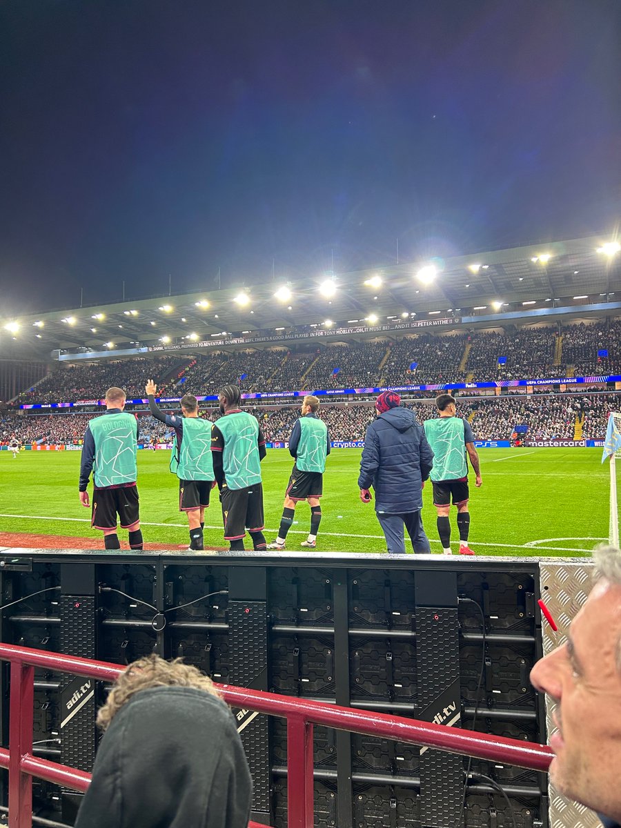 Having to watch this half through these subs!!! Can someone give me live updates as no idea at times!!!! £94 and not a clue what’s going on!!! #AVFC #uefachampionsleague