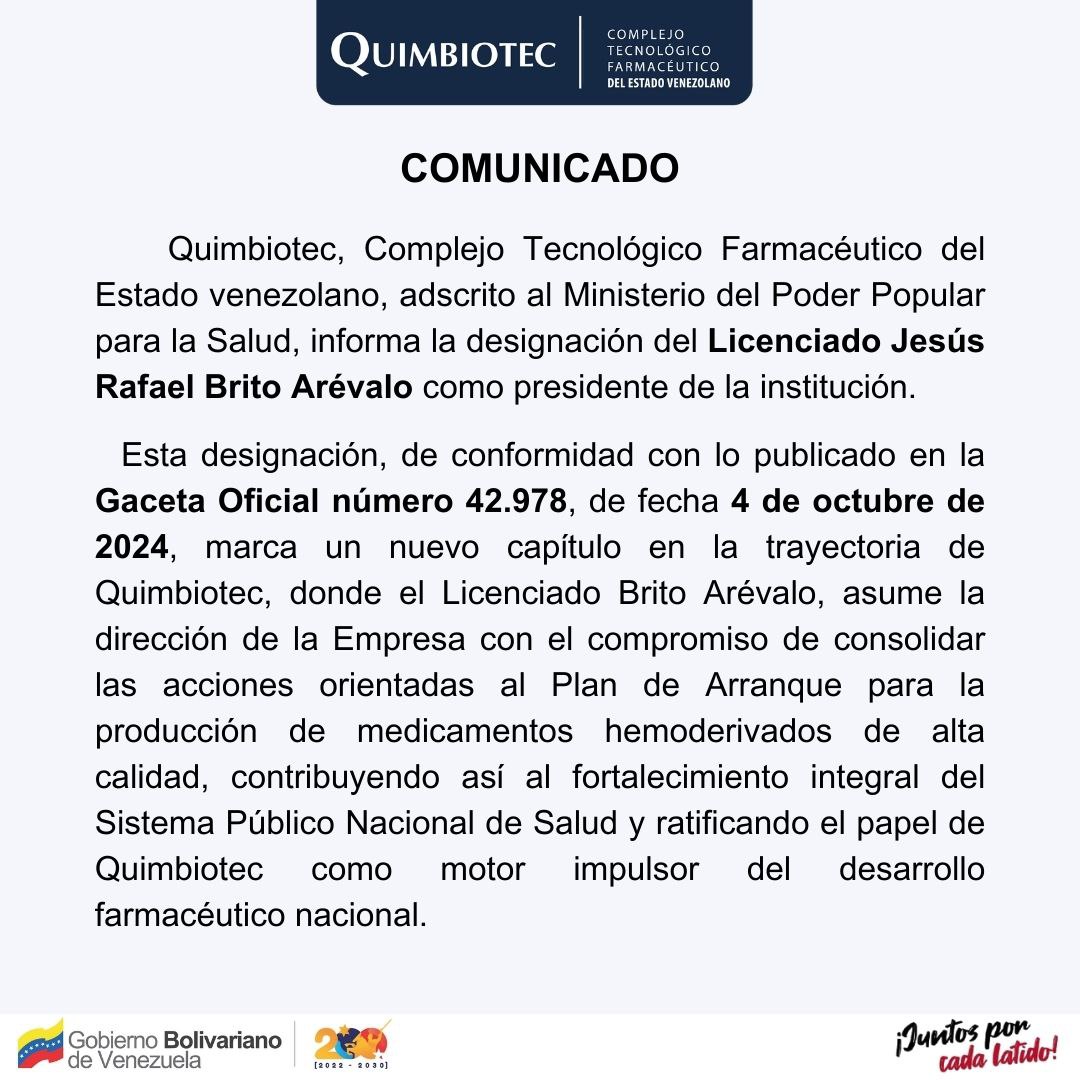 Quimbiotec CA tweet media
