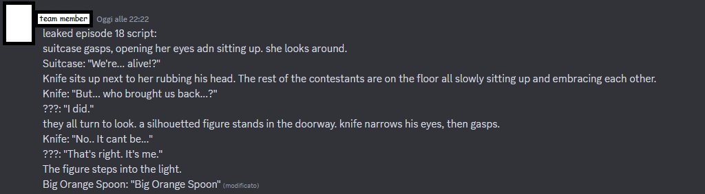 ToldGamer's tweet image. ⚠️The Inanimate Insanity Episode 18 script has been partially leaked!⚠️

It was leaked today in an II Hangout Discord server by a team member. It shows the return of a few loved characters that have not been seen in years, including the main plot twist.

#inanimateinsanity #osc