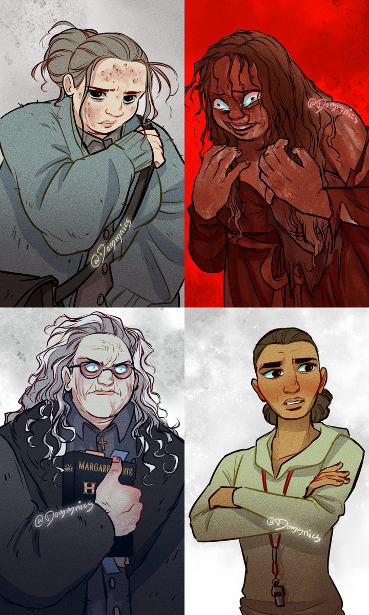 Dommnics's tweet photo. Heard there was a new Carrie show being developed by @flanaganfilm... fourth time's the charm!

In the meantime, here's some book accurate *my interpretation of them anyway* designs for the Stephen King novel

#carrie #carrietvshow #carriewhite https://t.co/PyxvHnAP6r