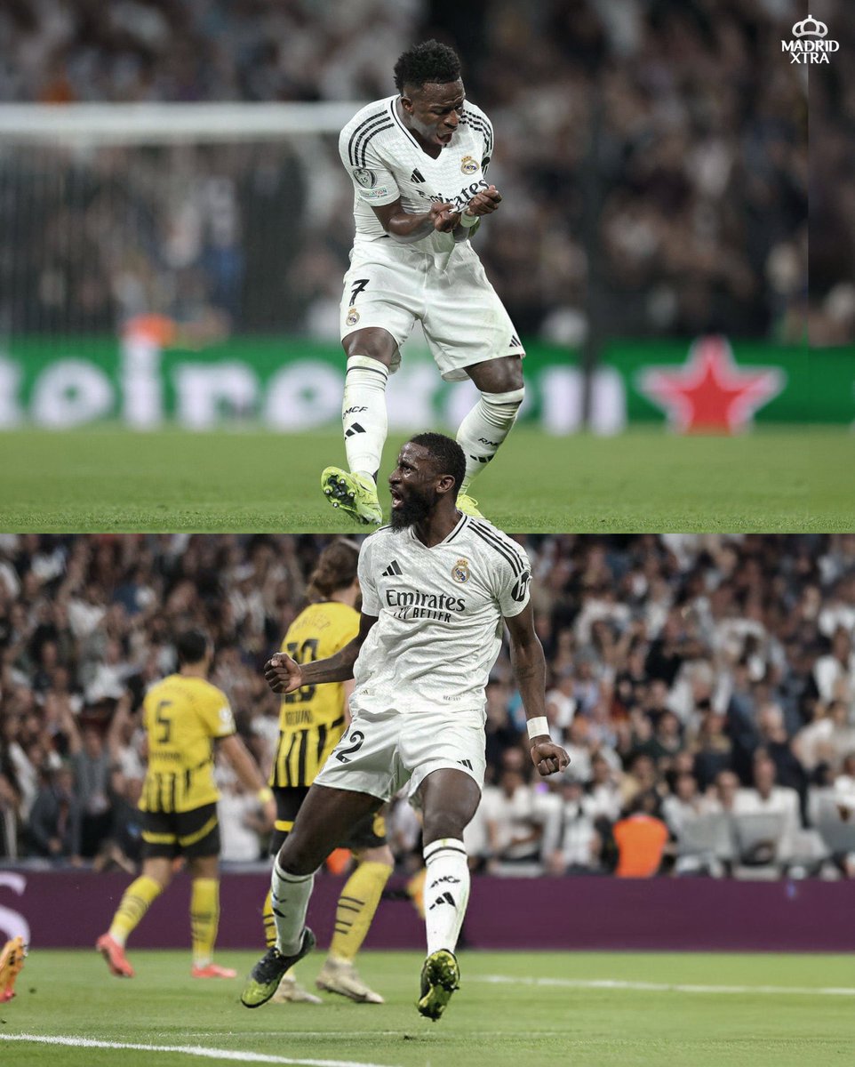 MadridXtra's tweet photo. 60’ Real Madrid 0-2 Dortmund 
84’ Real Madrid 3-2 Dortmund https://t.co/nv8CzveW9D