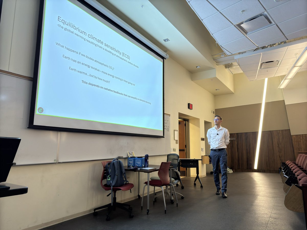 CliMAS_Illinois's tweet photo. Today we welcomed Dr. Mark Zelinka from Lawrence Livermore National Laboratory (@Livermore_Lab) as the 2024-2025 Distinguished Richard and Linda Turco Lecturer https://t.co/izgBD1RTO6