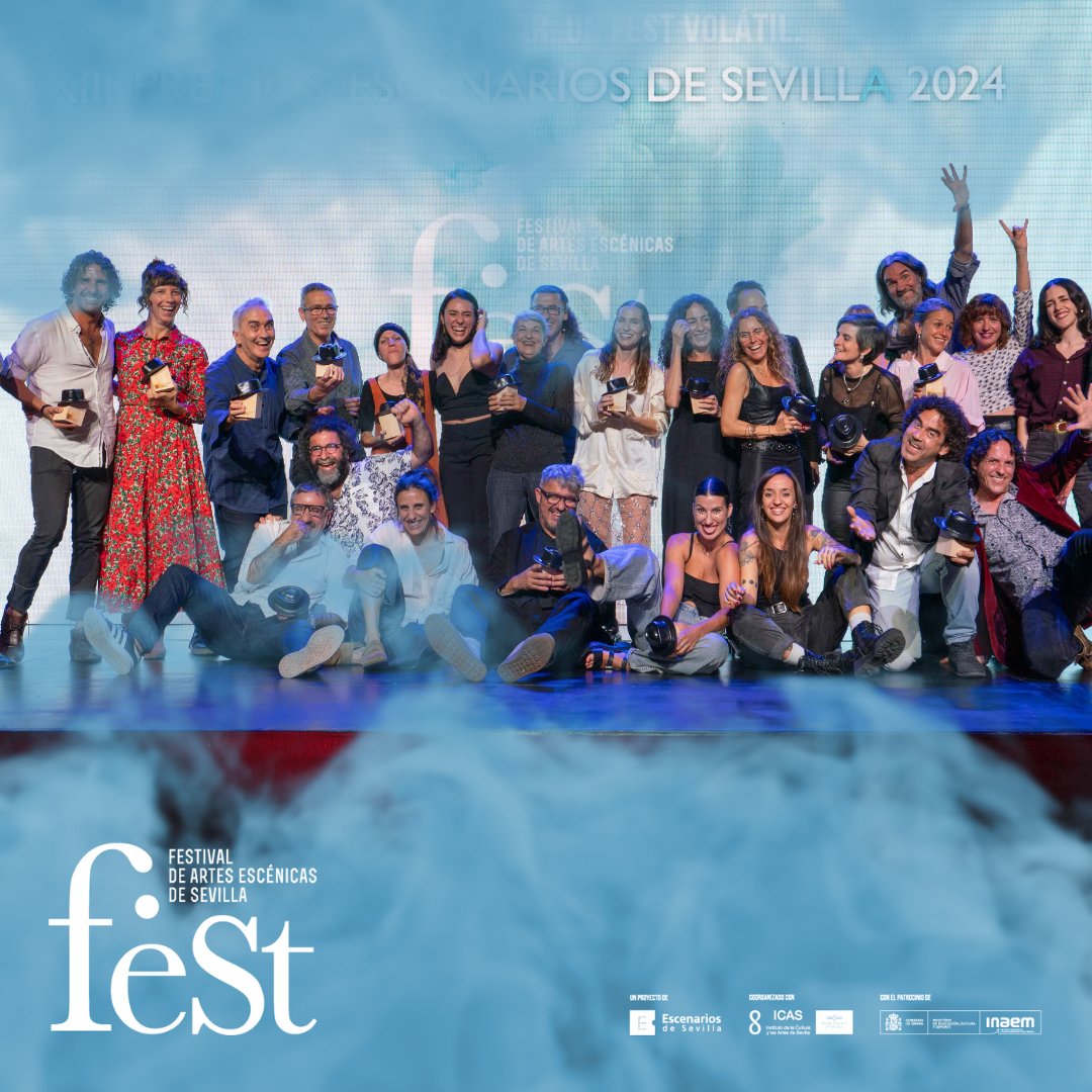 🌃 ¡Qué gran noche!💫Platea Odeón Imperdible <a href="/platea_odeon/">Platea Odeon</a> acogió anoche la gala de los Premios Escenarios de Sevilla 2024 presentada con maestría por el dúo teatral <a href="/lossindrome/">Los Síndrome</a>, que clausuró el #feSt2024.
¡Felicidades🤩 y gracias a los que habéis hecho posible este viaje!