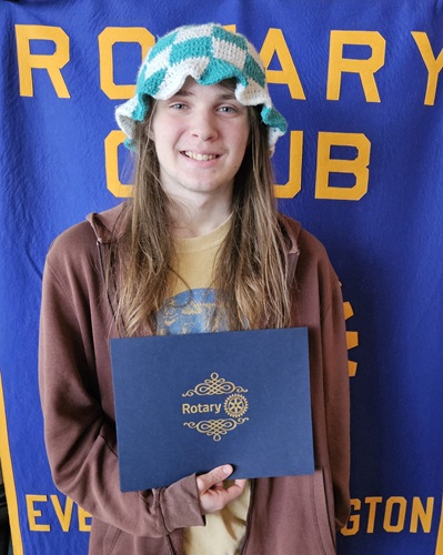 Rotary Student of the Month: 
A dedicated music fan, Gavin Bryson plans to attend Northwest University in Kirkland and earn a degree in audio engineering.  A guitar player and drummer, Gavin will use his audio engineering skills to give music the live sound he loves. 
Congrats!