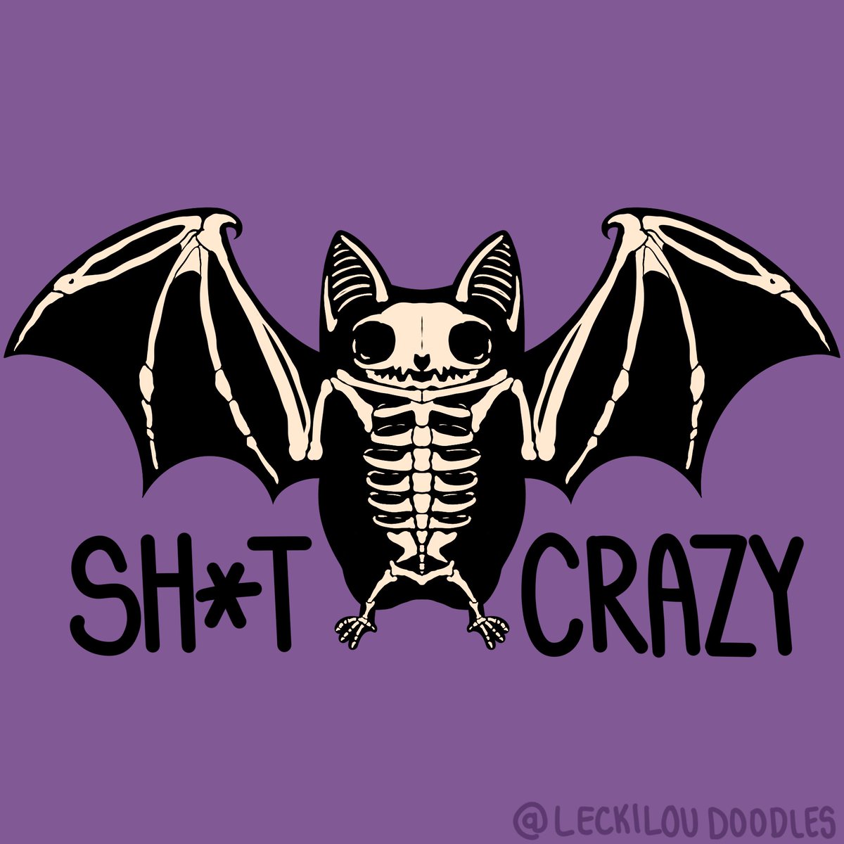 LeckilouDoodles's tweet photo. A new design up on the site! 🦇💀

Currently available on Tees, Crewnecks, and Hoodies! More to come 💜 Happy Scary Season!

⛓️ in comments! 🎃 https://t.co/T3OrFFWkID