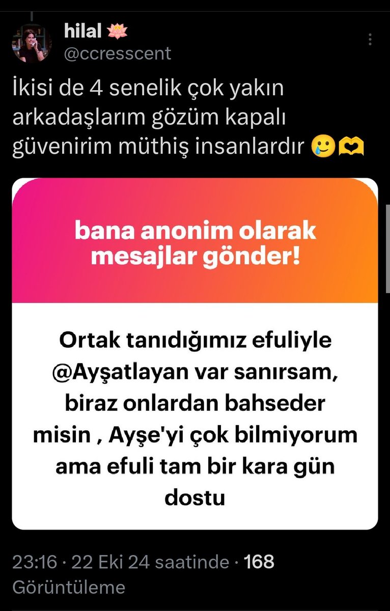 Ne Efuliymiş arkadaş gel tanışalım galiba iyi bir insansın çok emin olamadım ama mxpwmxpwmd <a href="/ahbekrdsmbe/">💌</a>