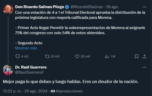 Don Ricardo Salinas Pliego tweet media