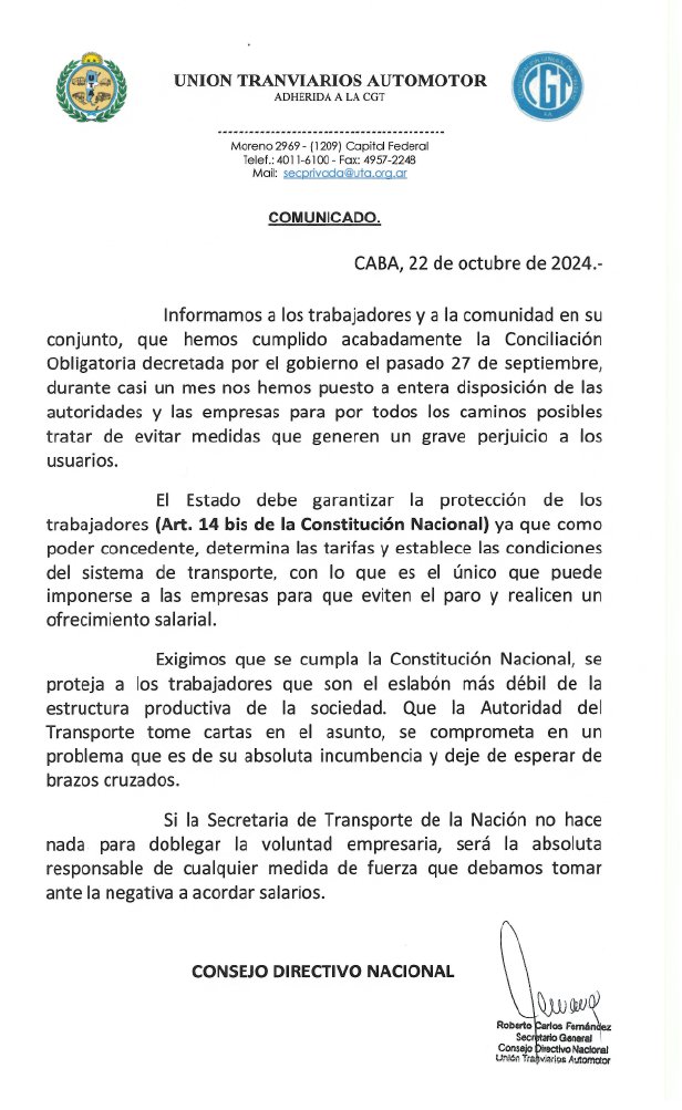 Que se cumpla urgente con la Constitución Nacional.