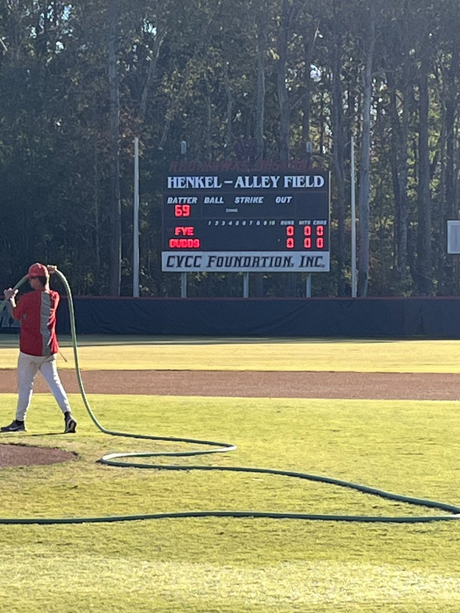 Game 2 of the WS on deck. Super blessed to be back at Henkel-Alley field. #thevalley
