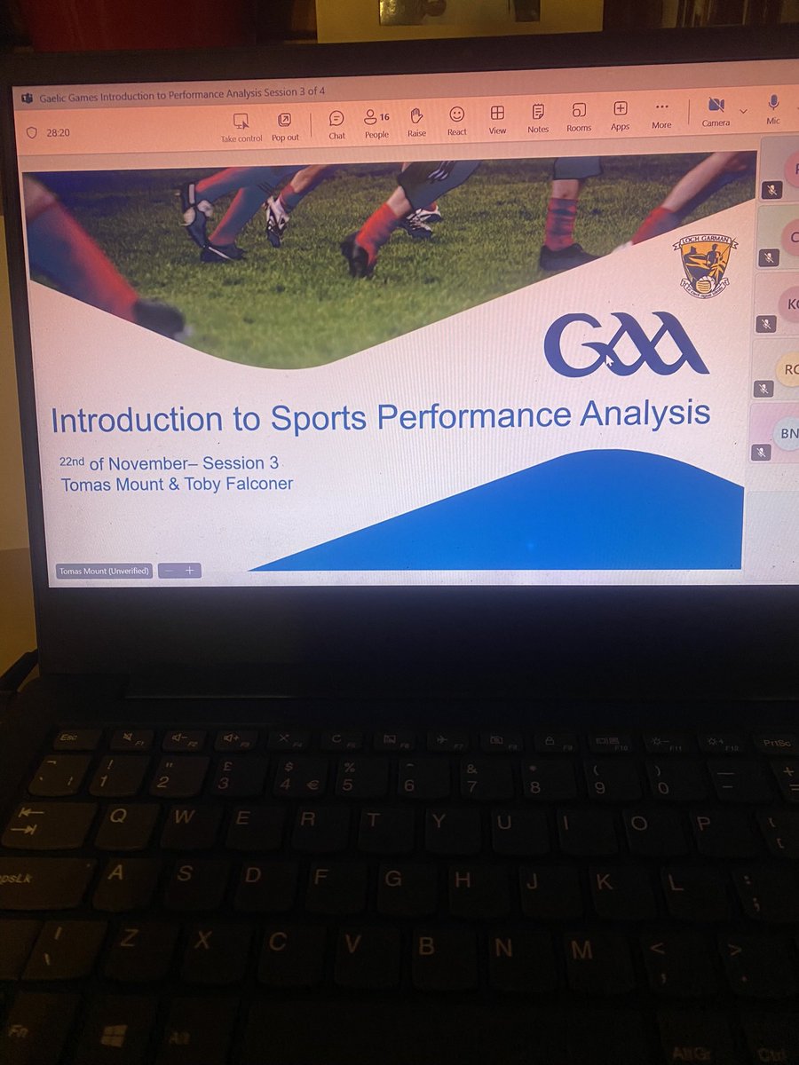 taulupefalconer's tweet image. Great evening with our third of four intro to performance analysis courses. A great time discussing dashboards reporting and reliability. Thanks again to @tomasmount 
#GAA #PerformanceAnalysis