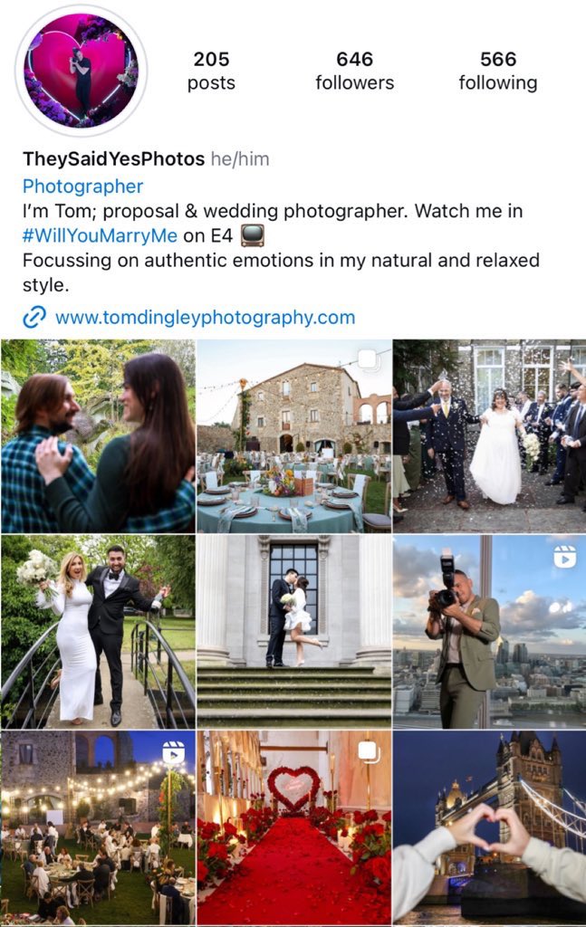 24hrs before “Will You Marry Me?” airs on <a href="/E4Tweets/">E4</a> 📺💍
A reminder of my Wedding, Proposal &amp; Engagement shoots Instagram:
instagram.com/theysaidyespho…
#wymm #willyoumarryme
