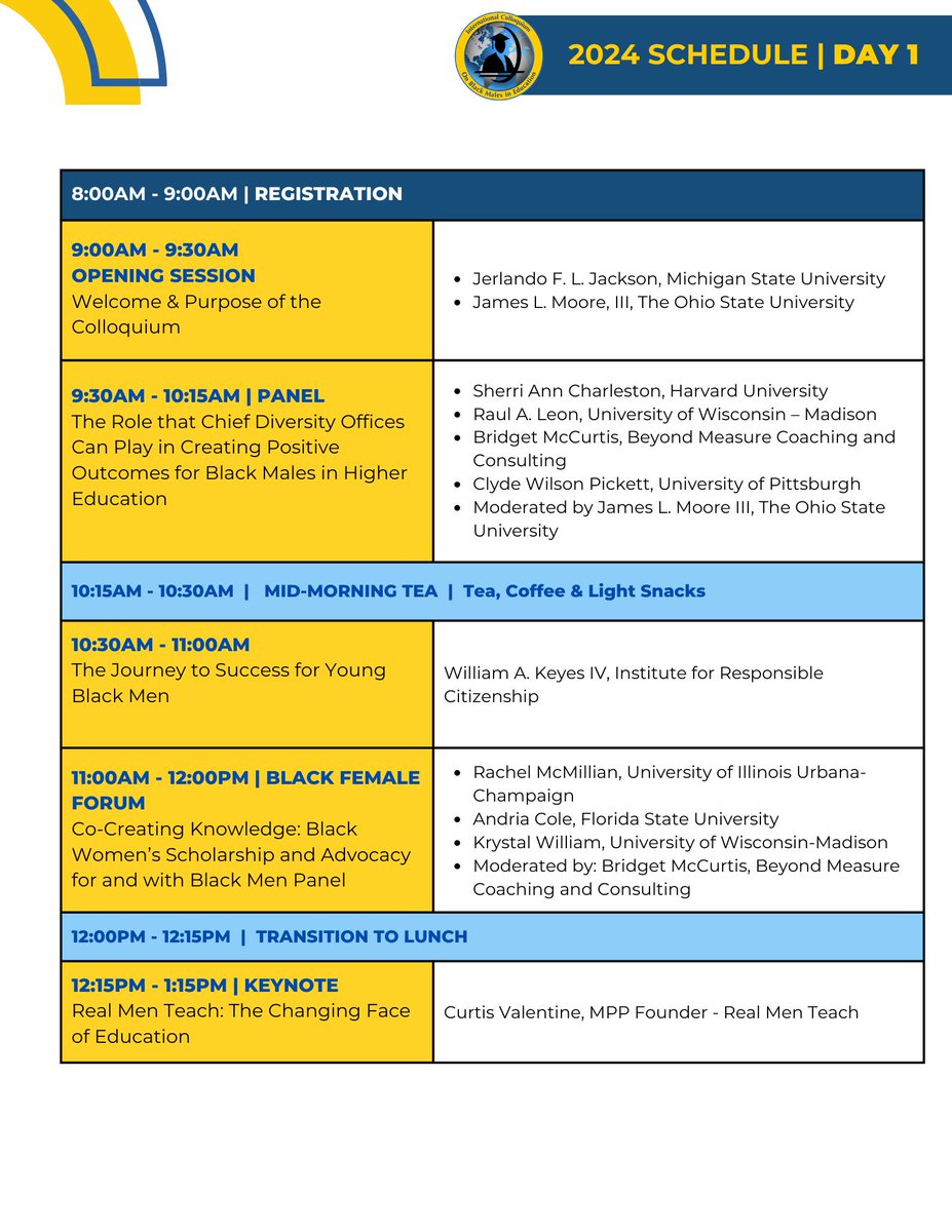 Colloquium on Black Males in Education tweet media