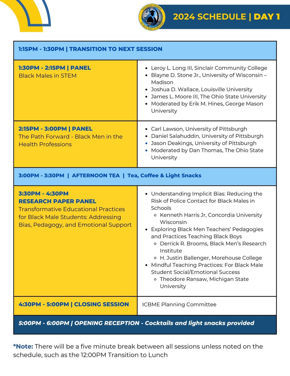 Colloquium on Black Males in Education tweet media