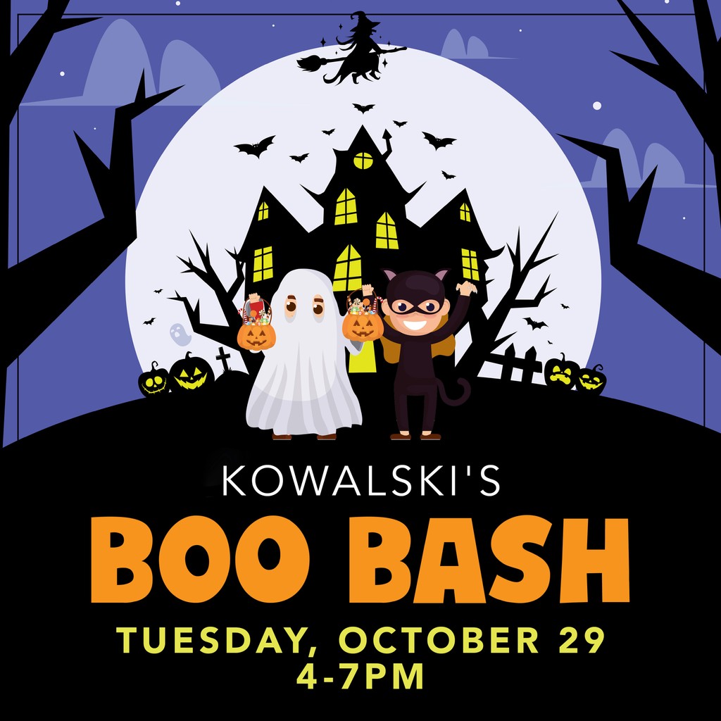 No tricks, all treats! Our annual Boo Bash is a family-friendly trick-or-treating event. Bring the kiddos in their costumes to any of our markets the Tuesday before Halloween, October 29, from 4 p.m. to 7 p.m. for trick-or-treating around the store. 🎃👻

kowalskis.com/articles/kowal…