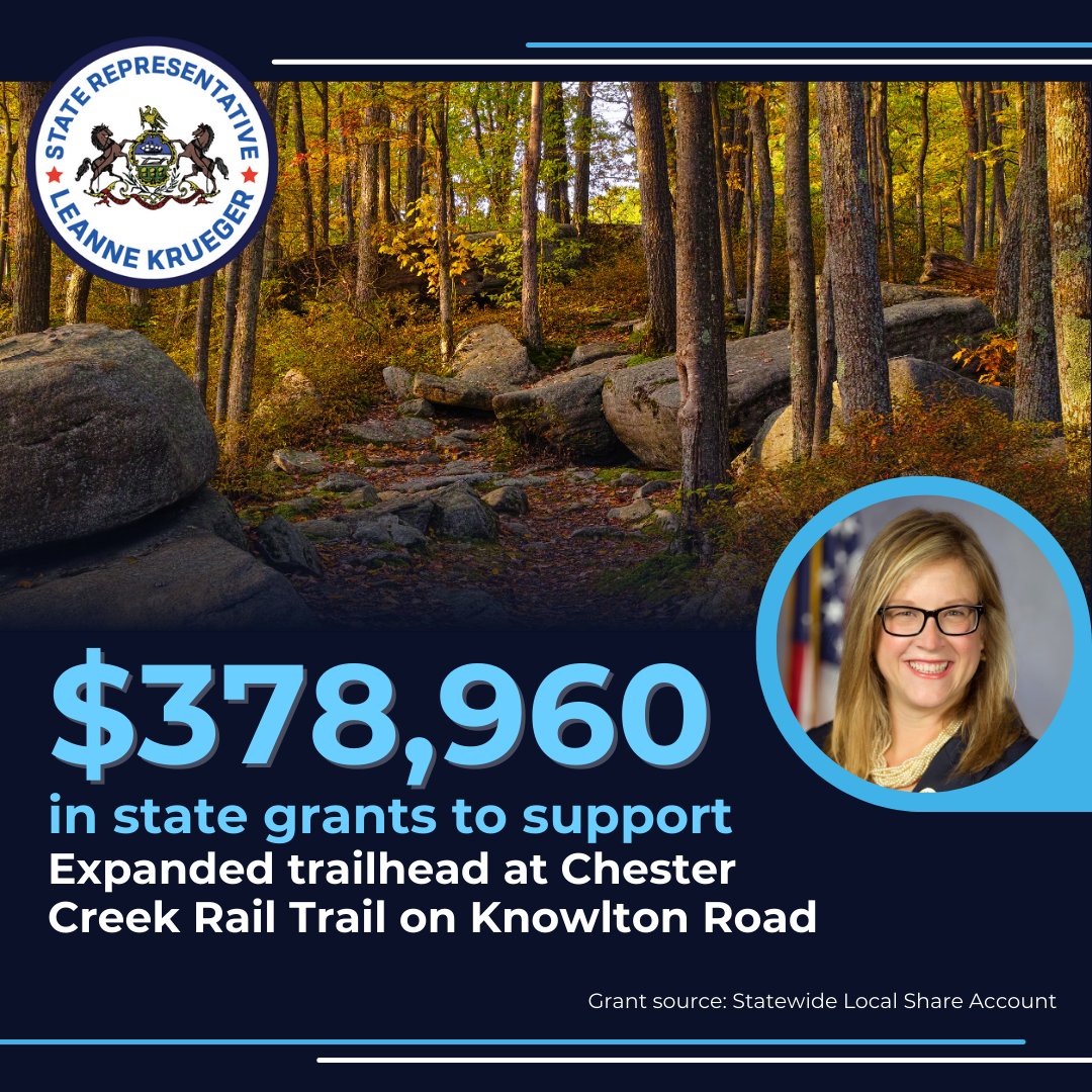 These state grants represent strong partnerships between my office and local officials. This teamwork allows us to pool resources and drive progress for local needs. pahouse.com/Krueger/InTheN…