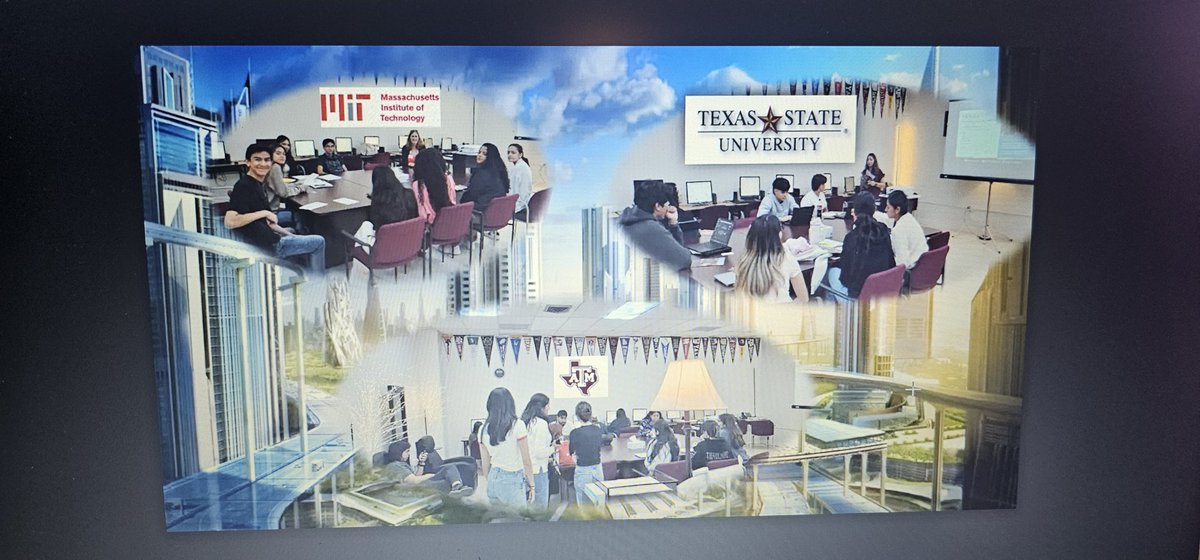 Thank you, MIT, Texas State, and A&amp;M for visiting with our seniors!