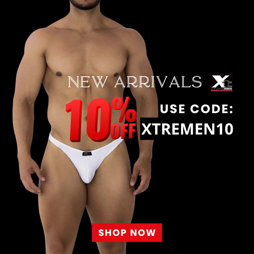 XtreMen’s bold new styles have just landed at Malebasics! Use code XTREMEN10 to get 10% off your order. Don’t miss out—shop now and refresh your wardrobe with these daring designs!