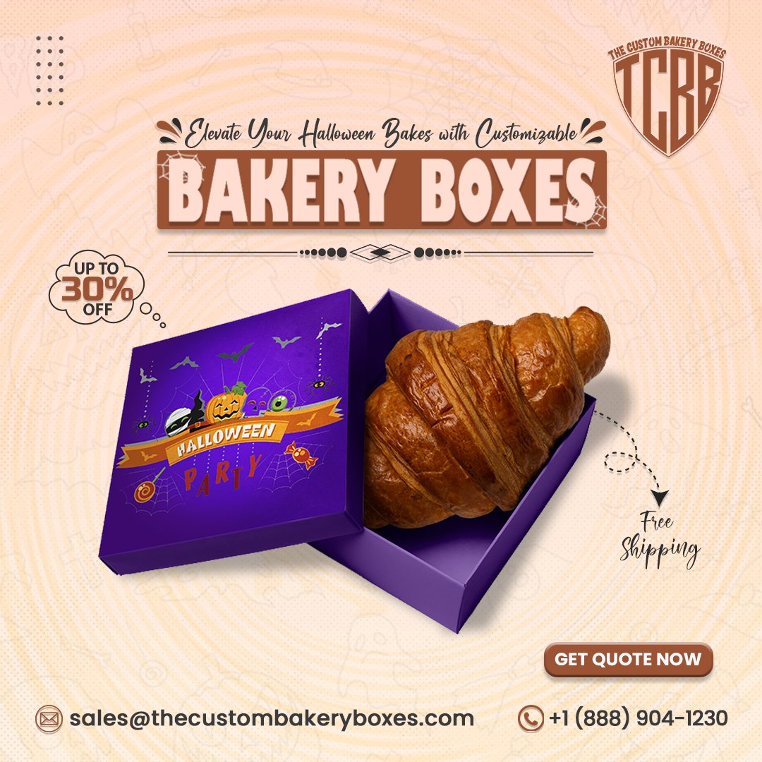 custombakerybox's tweet image. 𝗖𝘂𝘀𝘁𝗼𝗺𝗶𝘇𝗮𝗯𝗹𝗲 𝗕𝗮𝗸𝗲𝗿𝘆 𝗕𝗼𝘅𝗲𝘀
Explore more:   thecustombakeryboxes.com
Email us at: sales@thecustombakeryboxes.com
Call us at: +1 (888) 904-1230
#HalloweenBakeryBoxes #CustomBakeryPackaging #SpookySweets #BakeryBusiness #HalloweenBakes #BakeryPackaging