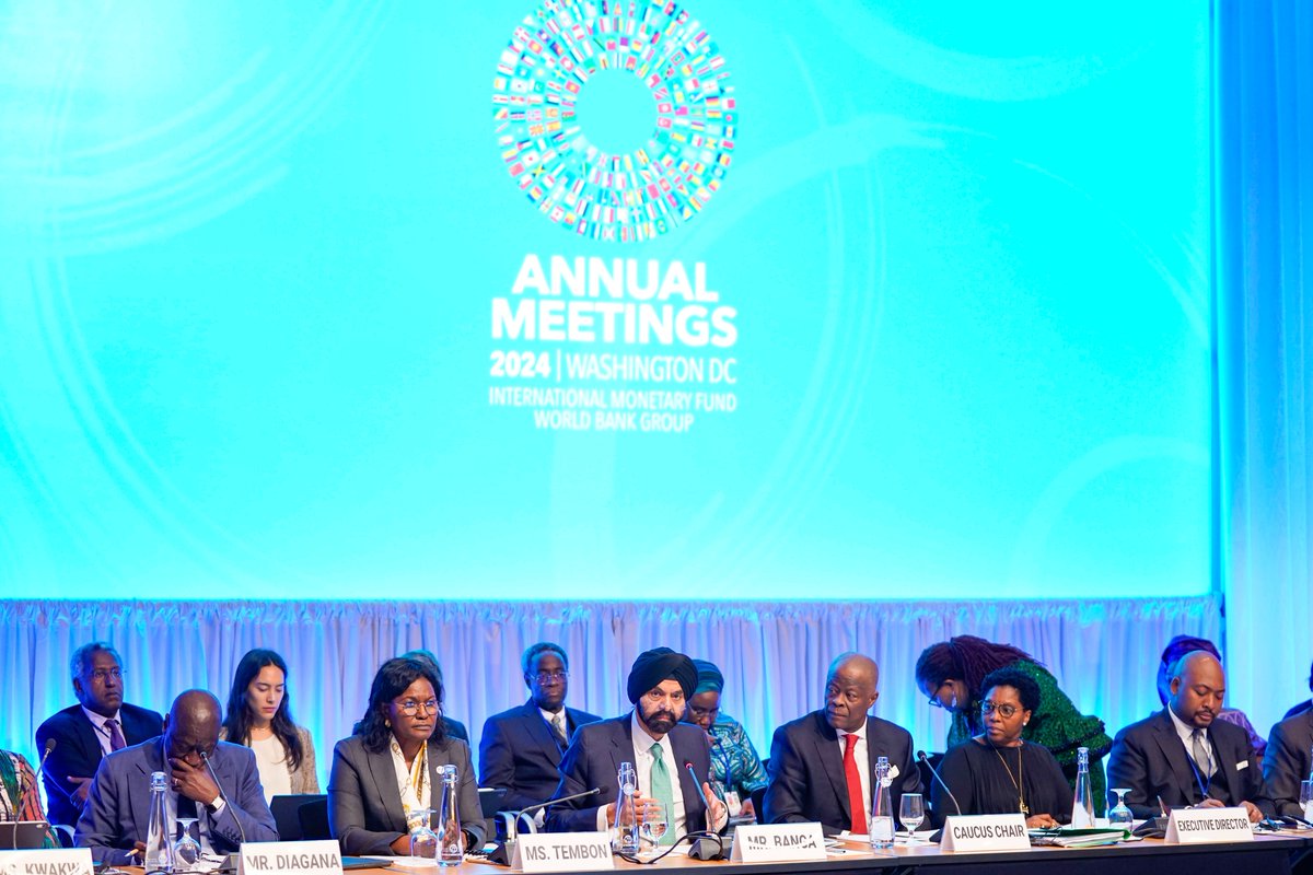 MercyTembon's tweet image. Energized and encouraged by the passion and dedication of African Governors, as well as by the strong engagement from the WBG leadership in support of the continent’s long-term development. #WBGMeetings #africa #Worldbankgroup @EDAyandaDlodlo @ousmane_diagana