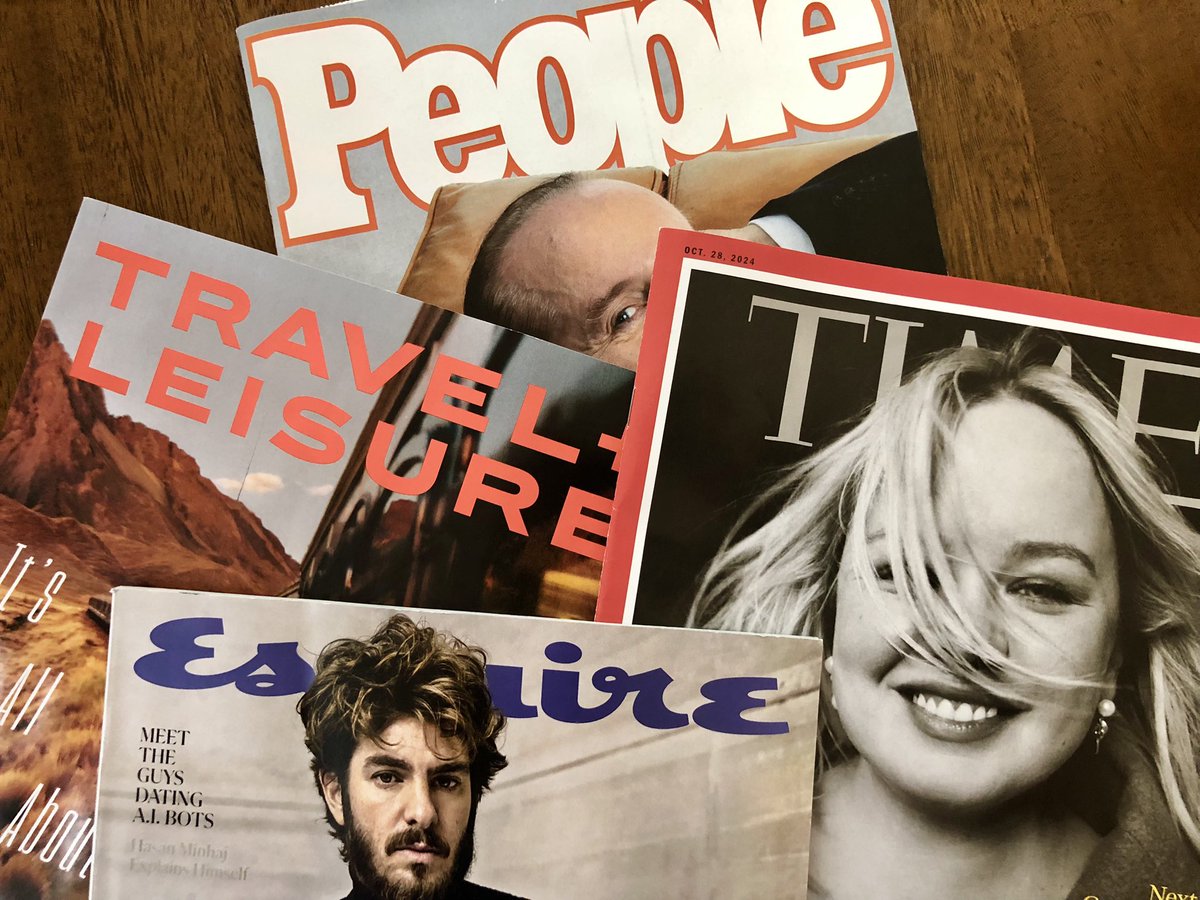 Yes, Virginia, magazines still exist. In print. Yesterday’s haul in my mailbox. <a href="/UFJSchool/">UF College of Journalism and Communications</a> <a href="/UFJouDept/">UF CJC Journalism Department</a> <a href="/NPPA/">NPPA</a> <a href="/HearstAwardsSF/">Hearst Journalism Awards</a> <a href="/UFSPJ/">SPJ at UF</a> <a href="/ProfSpiker/">Ted Spiker</a> <a href="/photodaron/">Daron Dean</a>