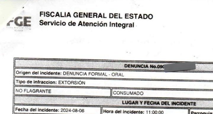 El 6/agost/24 realicé una denuncia por extorsión y amenazas de secuestro. <a href="/FiscaliaEcuador/">Fiscalía Ecuador</a> nos dijo que agentes de investigación se acercarían en 7días hábiles. Han pasado cerca de 3meses y NADIE nos visitó. Las amenazas continúan y los secuestros en #Durán ocurren a diario...