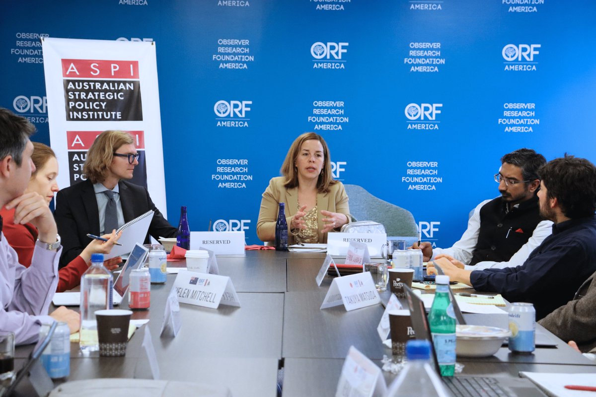 ORFAmerica's tweet photo. A packed day 2 for the #FourSight workshop. Many thanks to our speakers @SheenaGreitens, @JosephTorigian, @Liza_D_Tobin, @ChorzempaMartin, @IBKardon, and Phillip Saunders of @NDU_EDU for their time and analysis. https://t.co/y1ZQohsyE0