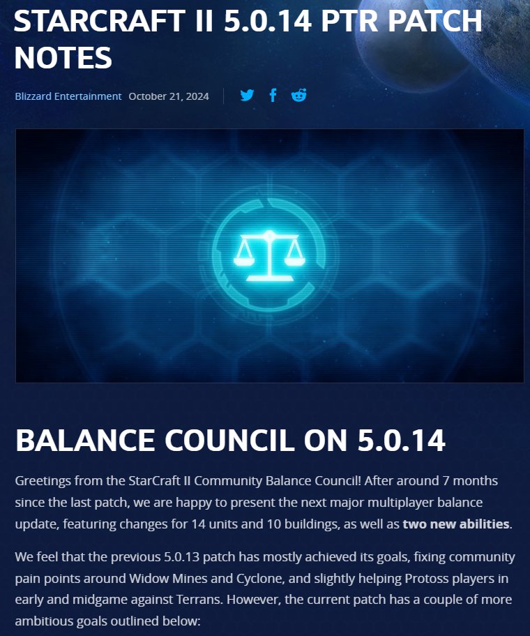 TLnet's tweet image. Surprise! Blizzard have put a new patch out on the PTR for you to to test! 

tl.net/forum/starcraf…