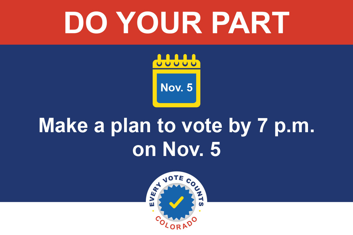 Visit your county clerk’s website to see your closest ballot drop box or vote center. Your clerk knows elections. Make them your trusted source because #EveryVoteCountsColorado. loom.ly/oK66q4E