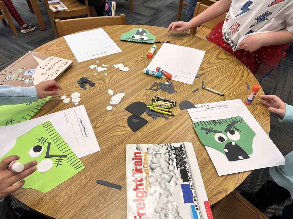 Thank you, Holly Dunlap, for visiting today and reading to classes. It was a fun-filled day in the library! #thriveatthehive #makeithappen