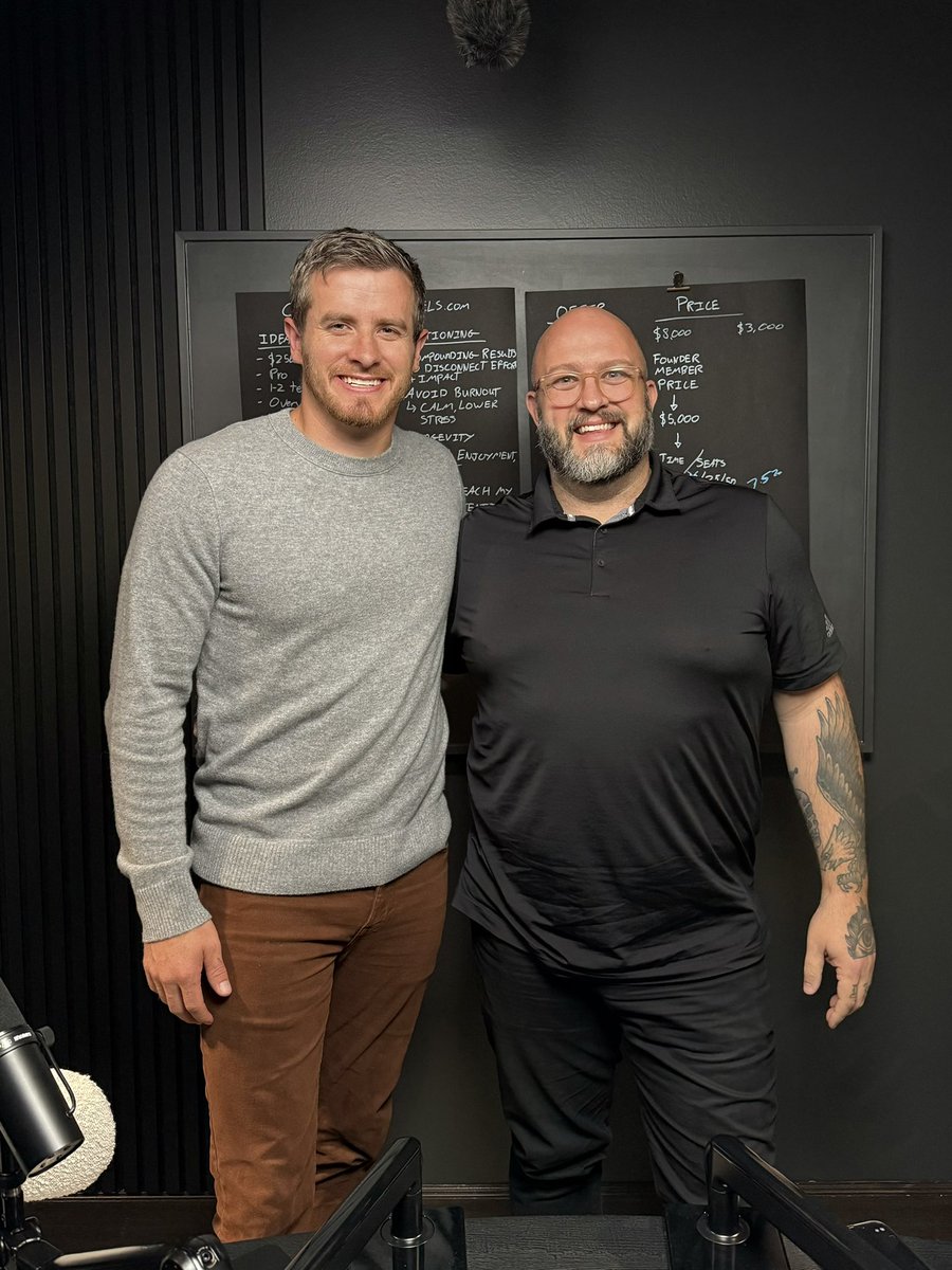 Darrell Vesterfelt (@dvest) on Twitter photo Just got done recording 3 (!!) amazing podcast episodes with <a href="/nathanbarry/">Nathan Barry</a>. More coming soon. Just got done recording 3 (!!) amazing podcast episodes with <a href="/nathanbarry/">Nathan Barry</a>. More coming soon.