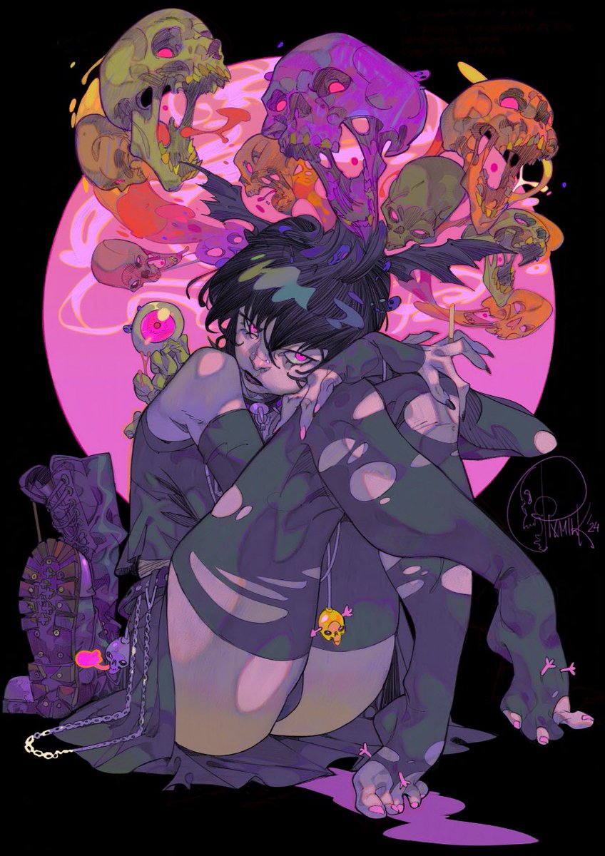 It’s October, which means it’s time to draw goth girls 🍁

Chafed feet 👣 💀