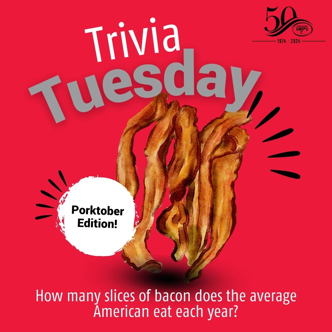 Last week, we asked how much bacon the average American consumes each year, and you nailed it—18 pounds!
Can you guess how many slices of bacon that equals per person annually? 🤔
a) 50 slices
b) 100 slices
c) 200 slices
d) 300 slices
Drop your guesses in the comments below! 🥓👇