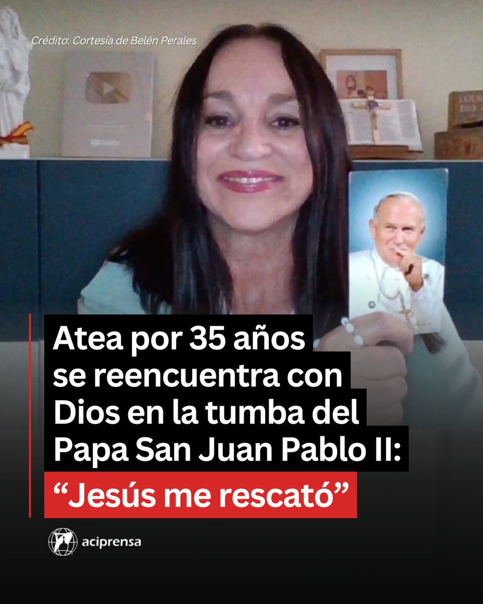¡Gloria a Dios! ❤

Belén Perales, de 60 años, vivió 35 años alejada de la fe católica. Desde su infancia, sentía que nadie la quería y, tras ser víctima de abuso en un internado, dejó de creer en Dios.

Declarada atea, buscó consuelo en su éxito profesional y en relaciones