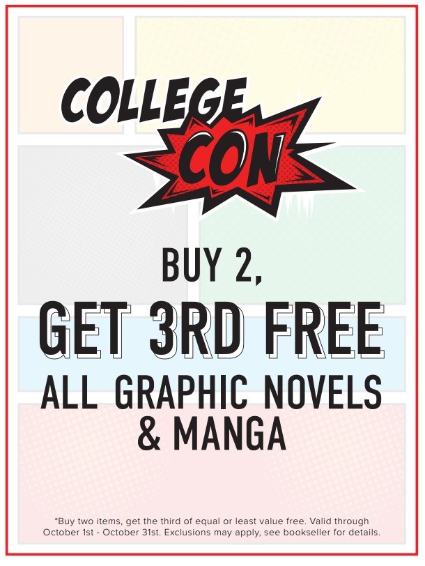 RVCBookstore's tweet image. 🎃Spooky Savings Alert! 👻

October CollegeCon Special at RVCBookstore: Buy 2, Get 1 FREE on graphic novels &amp;amp; manga! 📚✨

Plus: 🖌️ Draw Your Own Comic 🖍️ Coloring Pages
Don’t miss these eerie-sistible deals and fun activities! 😈🕷️
#CollegeCon #GraphicNovels #Manga #RVCBookstore