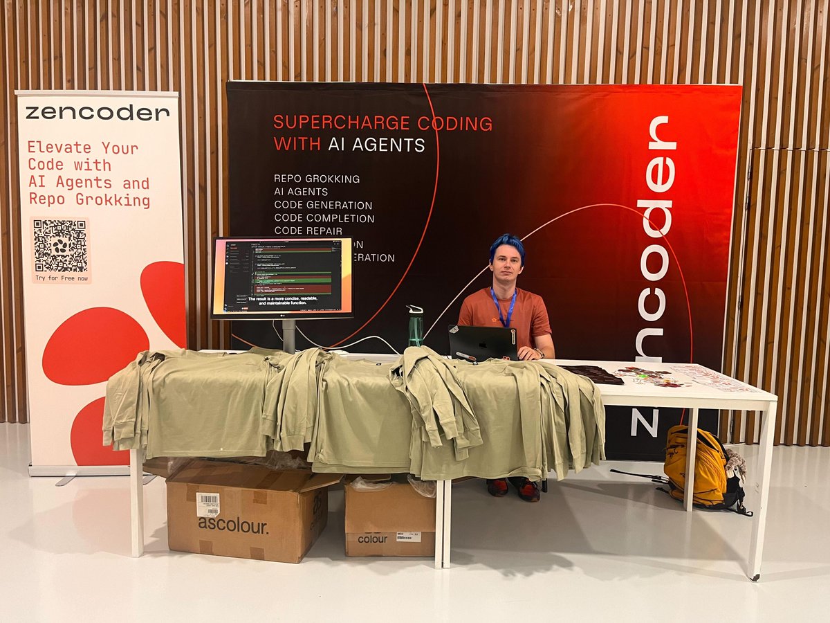 zencoderai's tweet image. 🚀 PyCon Portugal 2024 was a blast! 🚀
Huge thanks to everyone who stopped by the Zencoder booth to check out our AI agents in action! 🙌

#ZencoderAI #PyConPortugal #AIagents #FutureOfCoding #Innovation
