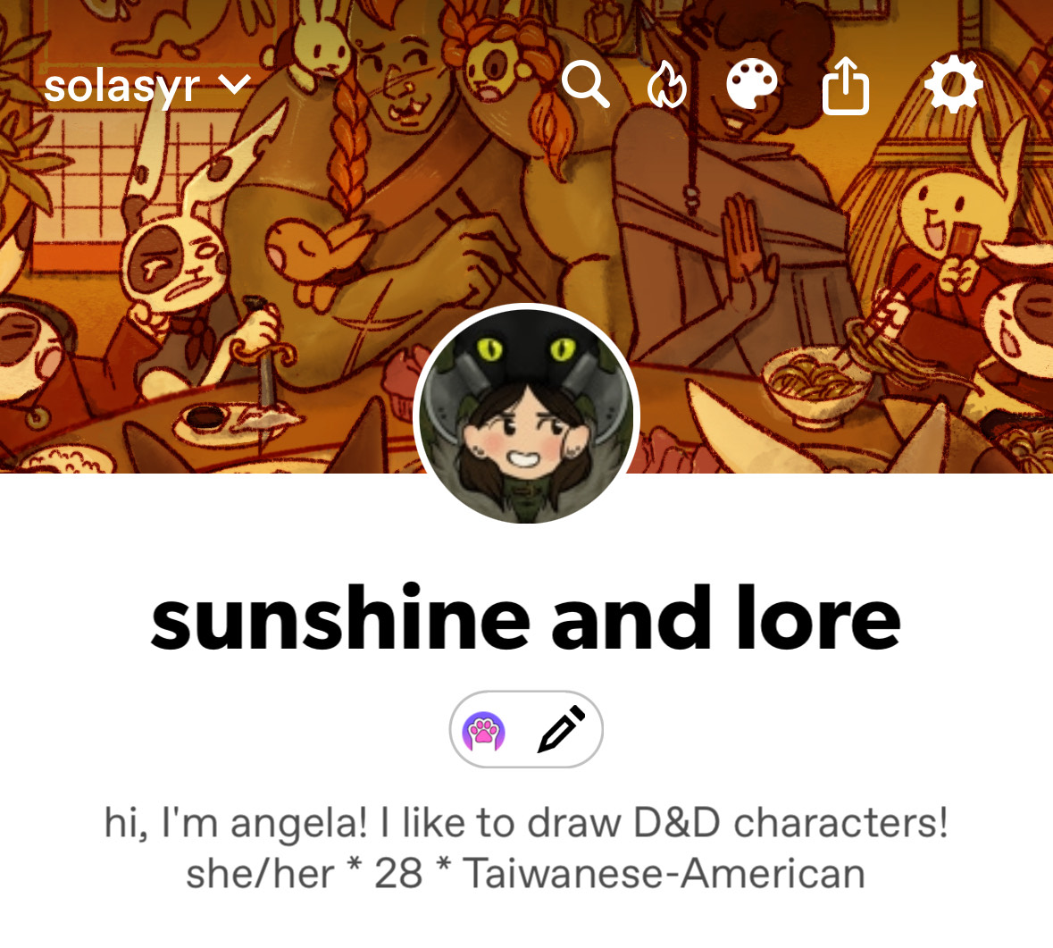 solasyr's tweet photo. find me in these places! solasyr on both 🌤️ https://t.co/dhlpMqj20F