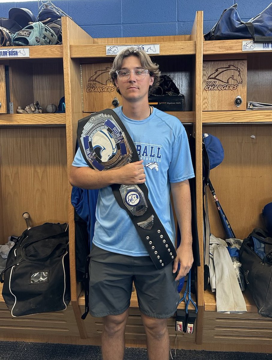 UAH Baseball (@uah_bsb) on Twitter photo Last week was a great week of TEAM practice! Congratulations to our position player and pitcher of the week!
Position player of the week:
Jayce Upton <a href="/jsizzle0204/">Jayce Upton</a>
4 hits, 2 SB, 83% QUAB
Pitcher of the week:
Ty Hutto <a href="/HuttoTy/">Ty Carpenter Hutto</a>
1 inn, 3 K, 0 BB, 11 pitches Last week was a great week of TEAM practice! Congratulations to our position player and pitcher of the week!
Position player of the week:
Jayce Upton <a href="/jsizzle0204/">Jayce Upton</a>
4 hits, 2 SB, 83% QUAB
Pitcher of the week:
Ty Hutto <a href="/HuttoTy/">Ty Carpenter Hutto</a>
1 inn, 3 K, 0 BB, 11 pitches