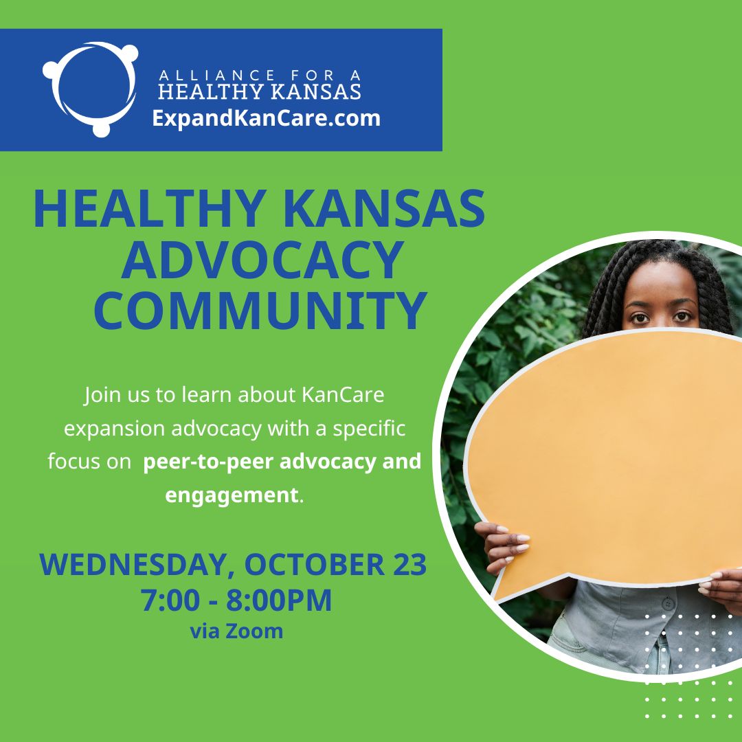 🚨HAPPENING SOON: Let's talk Medicaid expansion and making a difference in your community during this critical time in Kansas. 

Get the link➡️tinyurl.com/4ydjybm8

#ExpandKanCare