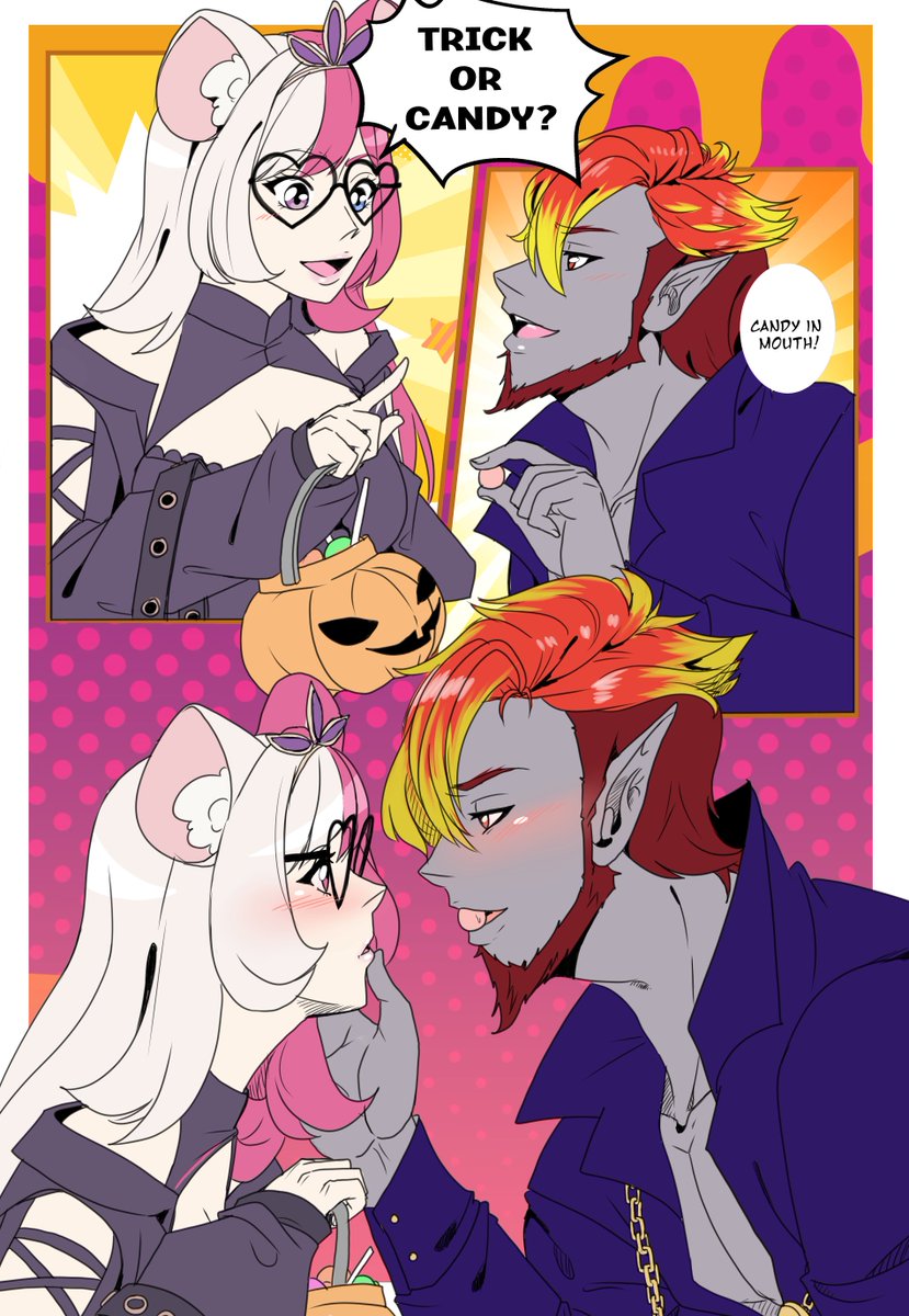 InnKeeperTarrok's tweet photo. Trick or Treat, my little mouse.🧡

🐭: @queenbriearthur 
🎨: @GenosDK 

#EmberArt #BrieARThur https://t.co/3k0FLzEeUV