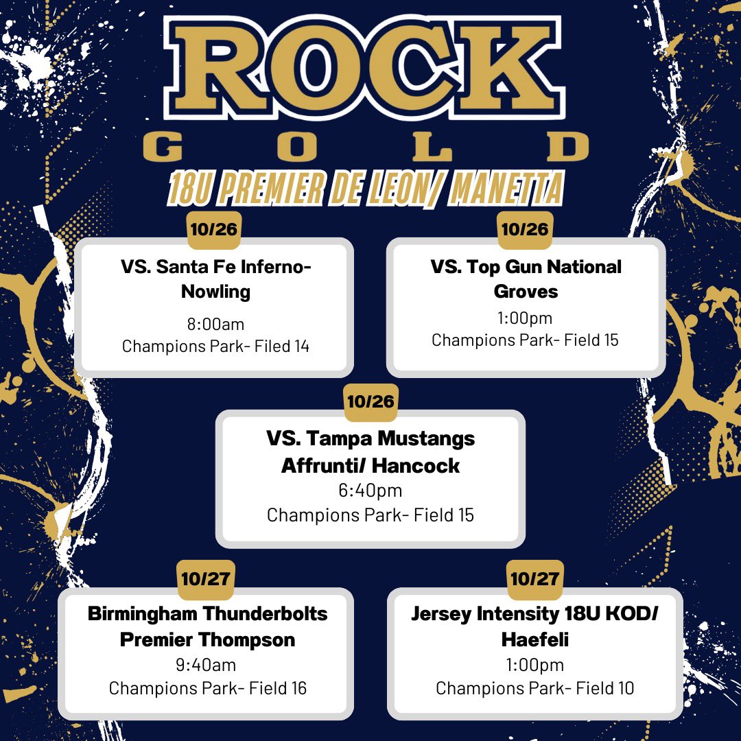 Natalia Solorzano (@natsolorzano13) on Twitter photo First fall tournament of the season!! Can’t wait to get back on the field with my girls again!! 🪨 💪🏽
<a href="/RockGold_deLeon/">Rock Gold Premier- de Leon / Manetta</a> <a href="/Coach_Luis1721/">Coach Luis de Leon</a> First fall tournament of the season!! Can’t wait to get back on the field with my girls again!! 🪨 💪🏽
<a href="/RockGold_deLeon/">Rock Gold Premier- de Leon / Manetta</a> <a href="/Coach_Luis1721/">Coach Luis de Leon</a>