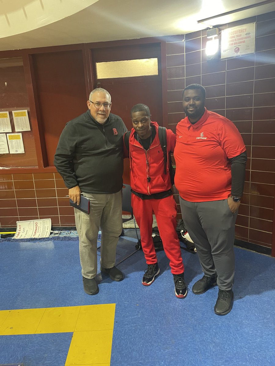 Today some college coaches dropped in to show me and team some love