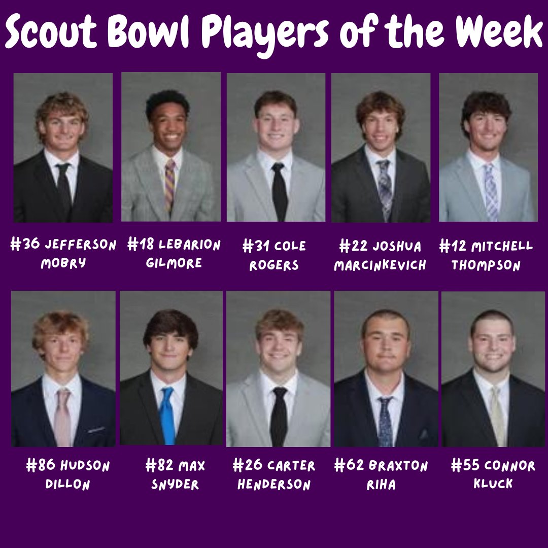 Maverick Football Scoop (@maverick_scoop) on Twitter photo Scout Bowl Players of the Game!
These young men stood out on our scout bowl yesterday, where the Offense was able to hold off the Defense for the victory. 🤘😈 #FTB #WUO
<a href="/JeffersonMobry/">Jefferson Mobry</a> <a href="/LbGilmorejr10/">Lebarion“happy”Gilmore</a> <a href="/colerogers22/">Cole Rogers</a> <a href="/joshm387/">Josh Marcinkevich</a> <a href="/mitchellt_15/">Mitchell Thompson</a> <a href="/HudsonDillon33/">Hudson Dillon</a> @maxsnyder_24 Scout Bowl Players of the Game!
These young men stood out on our scout bowl yesterday, where the Offense was able to hold off the Defense for the victory. 🤘😈 #FTB #WUO
<a href="/JeffersonMobry/">Jefferson Mobry</a> <a href="/LbGilmorejr10/">Lebarion“happy”Gilmore</a> <a href="/colerogers22/">Cole Rogers</a> <a href="/joshm387/">Josh Marcinkevich</a> <a href="/mitchellt_15/">Mitchell Thompson</a> <a href="/HudsonDillon33/">Hudson Dillon</a> @maxsnyder_24