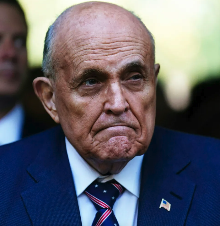 OccupyDemocrats's tweet photo. BREAKING: Rudy Giuliani's fall from grace hits a humiliating new low as a federal judge orders him to turn over his valuable possessions and beloved Manhattan penthouse apartment to the election workers he defamed.

And that's not all...

Ruby Freeman and Shaye Moss, the Georgia election workers in question, are owed $150 million from the mayor-turned-MAGA-minion.

Judge Lewis Liman said that Giuliani must hand over his interest in the property in seven days. Freeman and Moss will then be able to sell it — likely for millions of dollars.

Giuliani must also hand over his collection of expensive watches, including a few given to him by European leaders in the wake of the 9/11 attacks, a signed Joe DiMaggio jersey and assorted sports memorabilia, and the 1980s Mercedes that was once owned by actress Lauren Bacall. 

As if that weren't enough, he must also hand over his television and furniture.

On top of that, the women will be entitled to the $2 million in legal fees that Giuliani claims he is owed by the Trump campaign.

This is justice!

Please retweet and ❤️ to thank the judge — and consider joining the growing exodus to Tribel, a new pro-democracy social network that is exploding in popularity because Twitter and Facebook are trying to stop its growth — which is only making Tribel grow even faster. Please follow us on Tribel to get all of our breaking news alerts sent straight to your phone or computer by clicking the following link: https://t.co/HnJzSKj4Hp