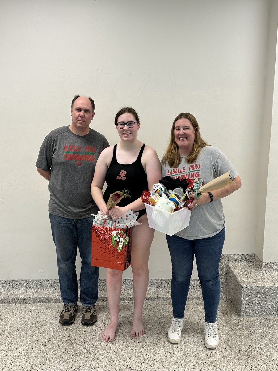 Senior night for our solo senior. Congrats Anna!